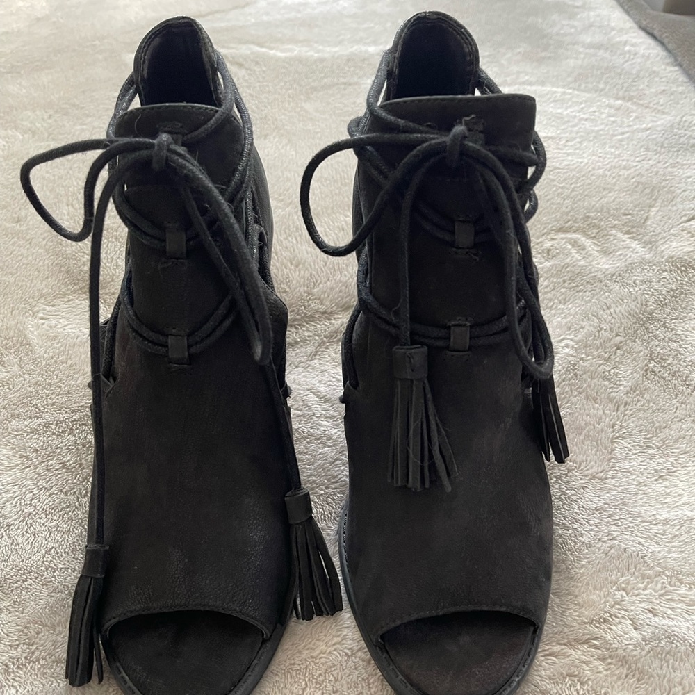 Black booties/ heels